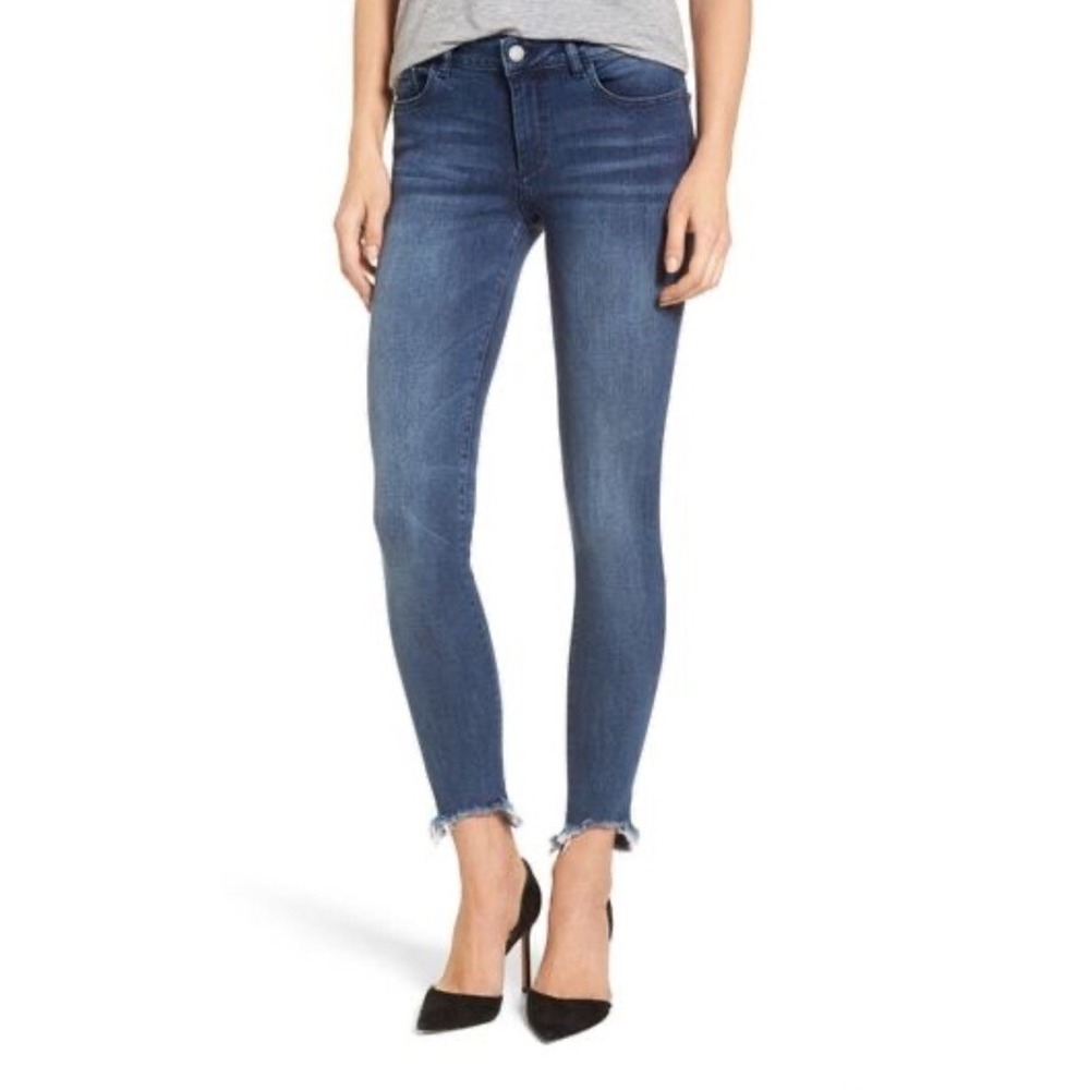 DL1961 Jeans Womens Emma Instasculpt Skinny Claiborne Size 27‎ Fray Destroyed